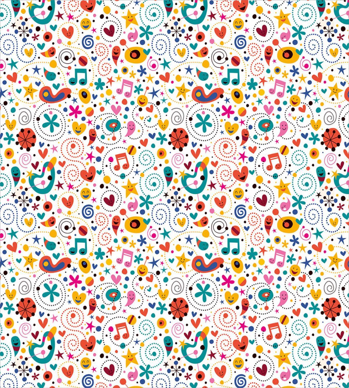 Smiling Playful Characters — Pattern