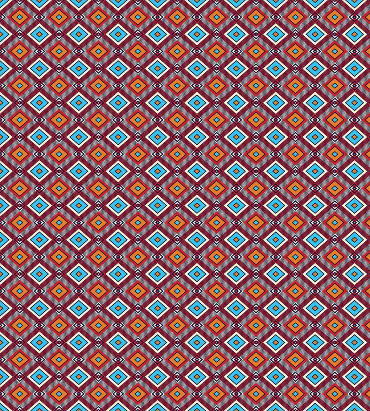 Vibrant Nested Squares — Pattern