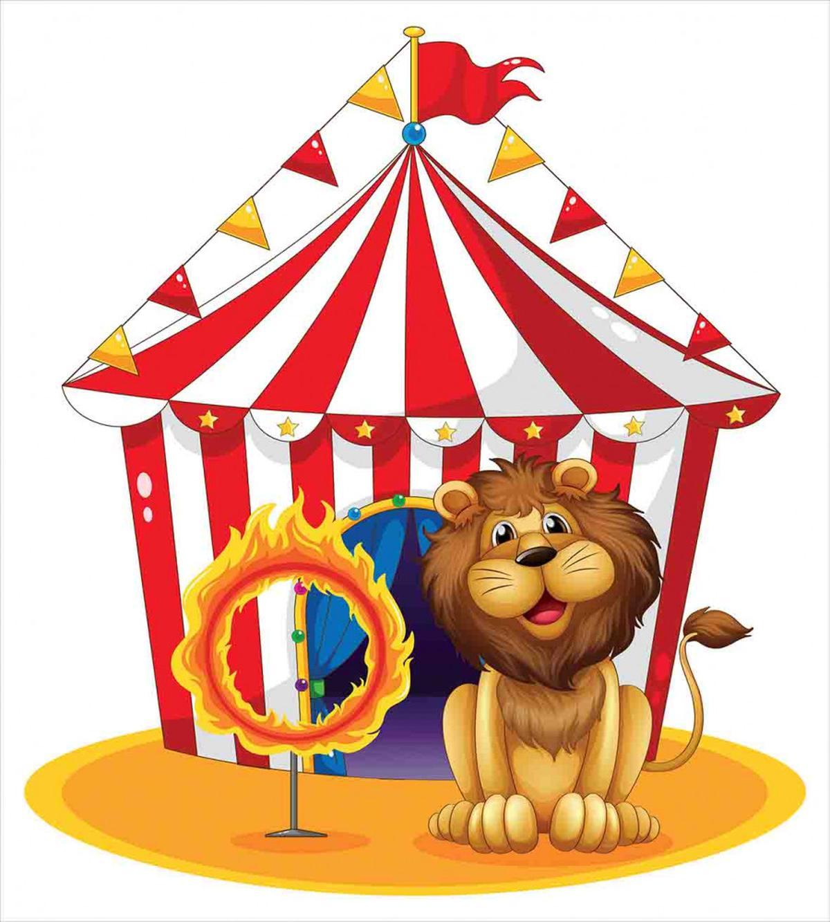 Fire Hoop Circus Tent — Pattern