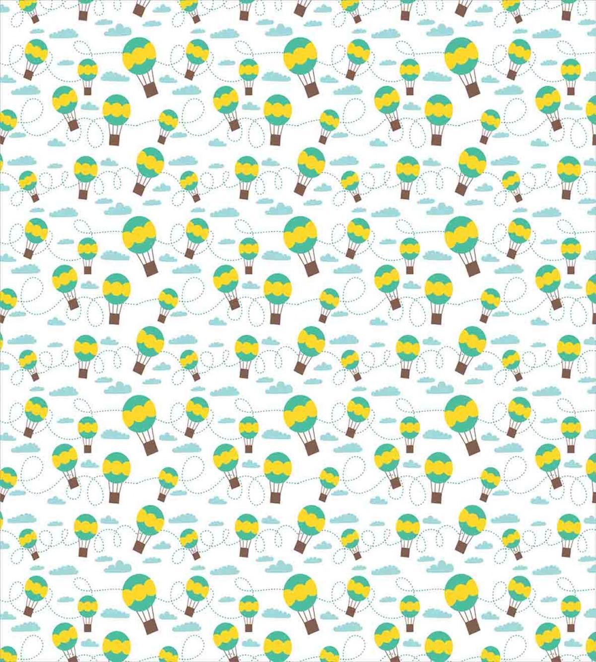 Cartoon Hot Air Balloons — Pattern