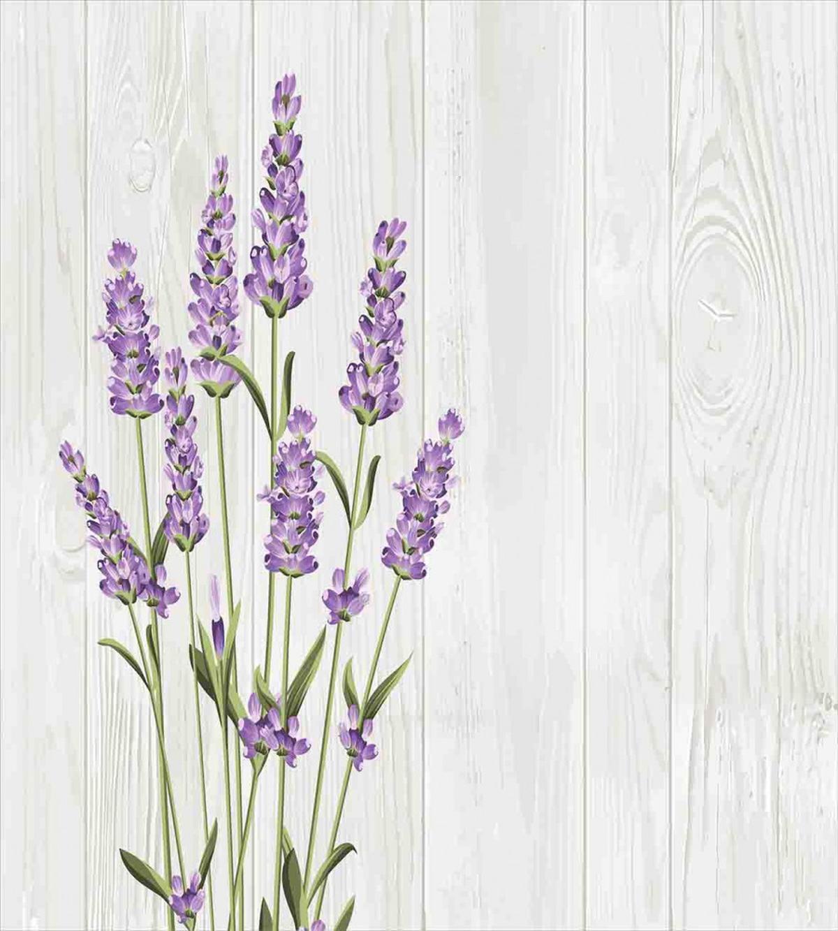 Herbal Bouquet on Wood — Pattern