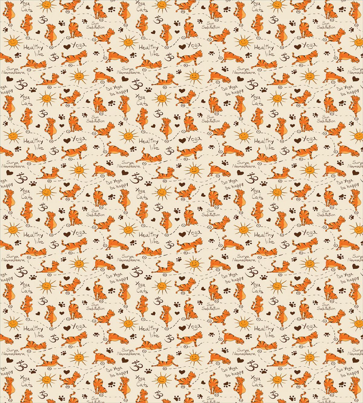 Kitties Doing Yoga Paws — Pattern
