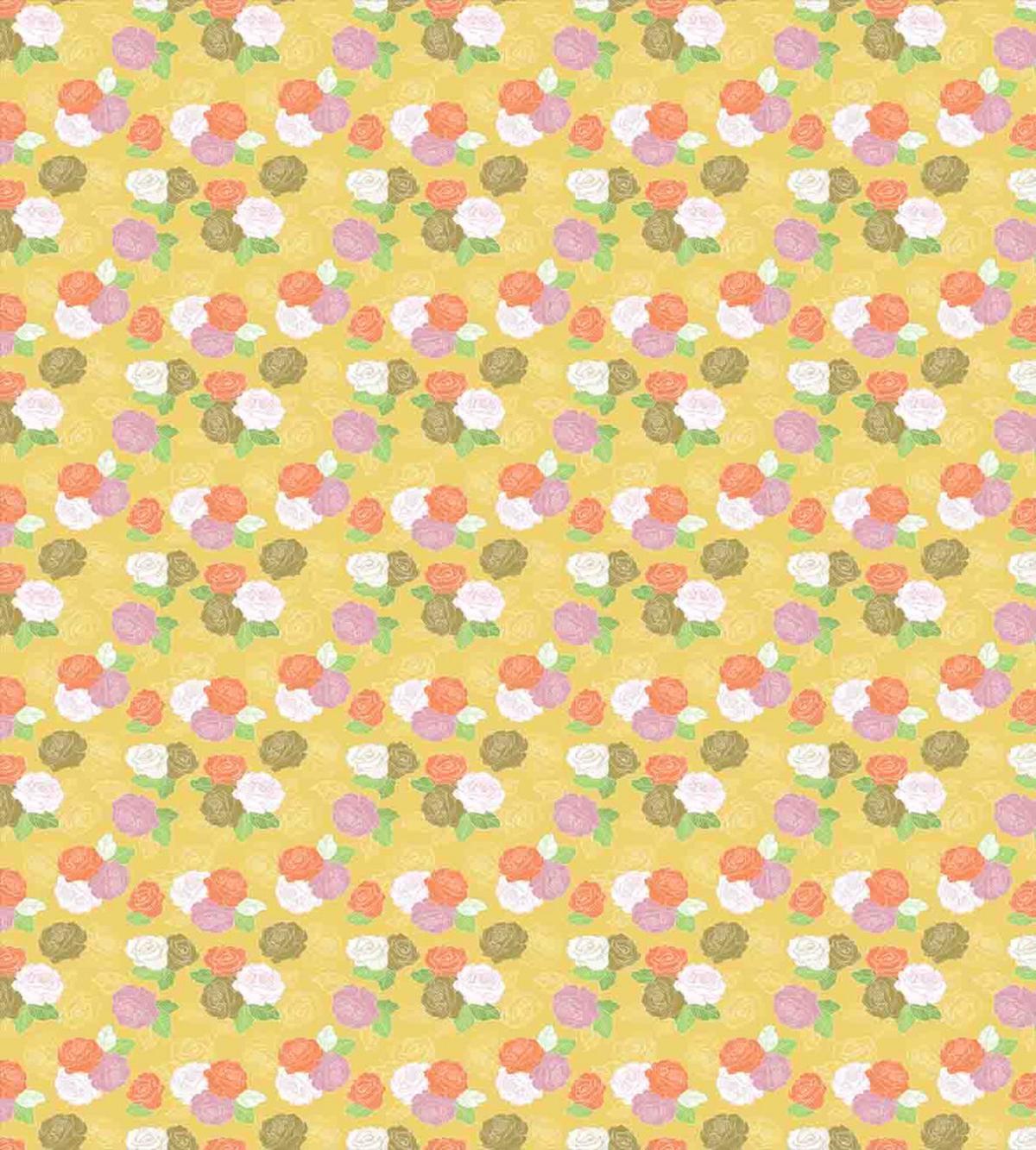Colorful Rose Bloom — Pattern