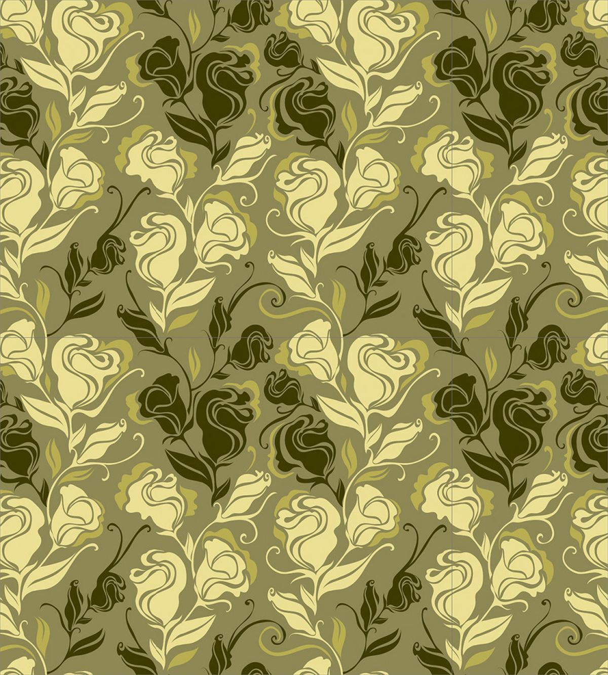 Abstract Foliage Roses — Pattern