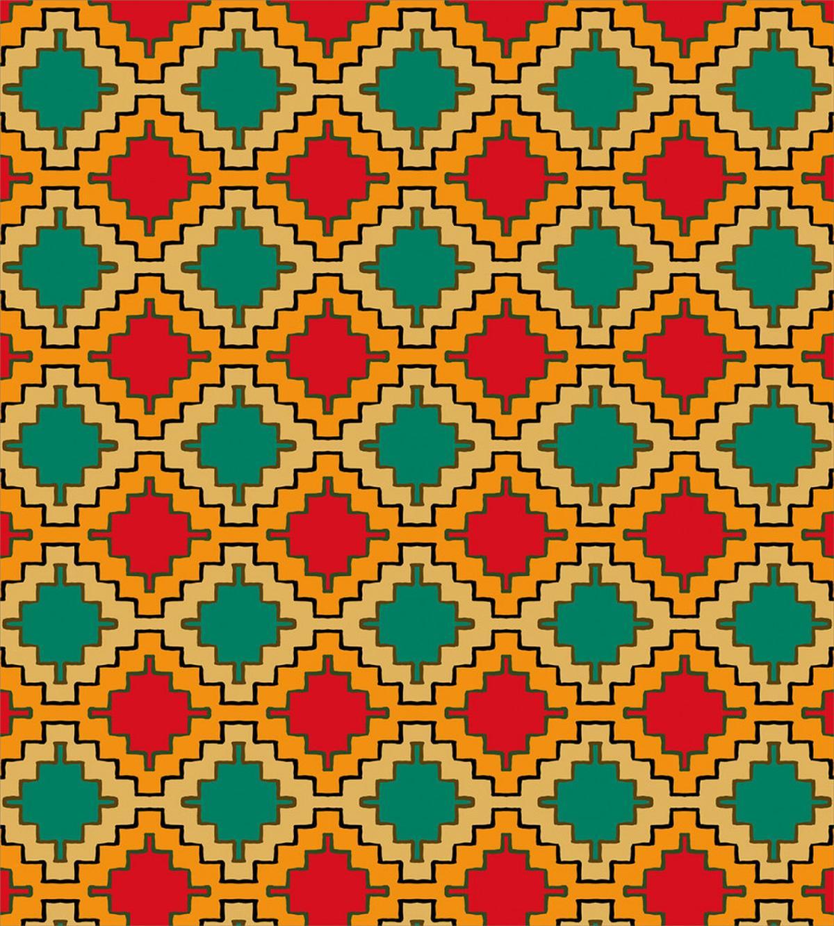 Stair Sided Tribal Shapes — Pattern