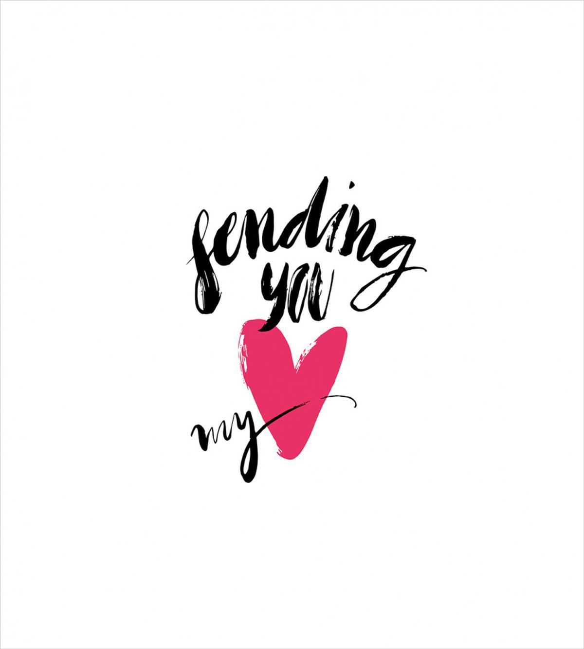 Sending You My Heart Words — Pattern