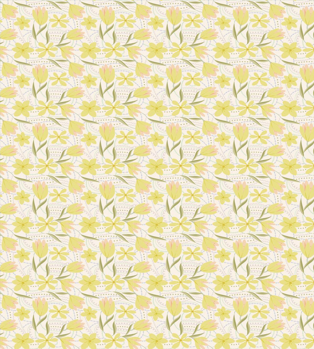 Seasonal Petals with Leaves — Pattern