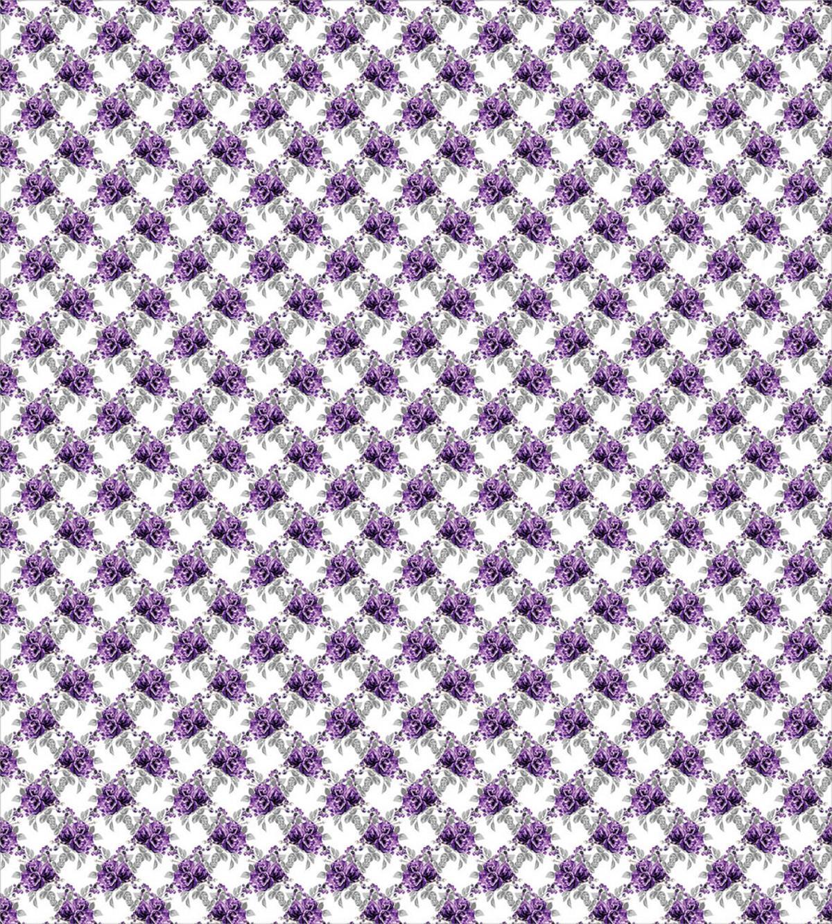Romantic Violet Rose Blooms — Pattern