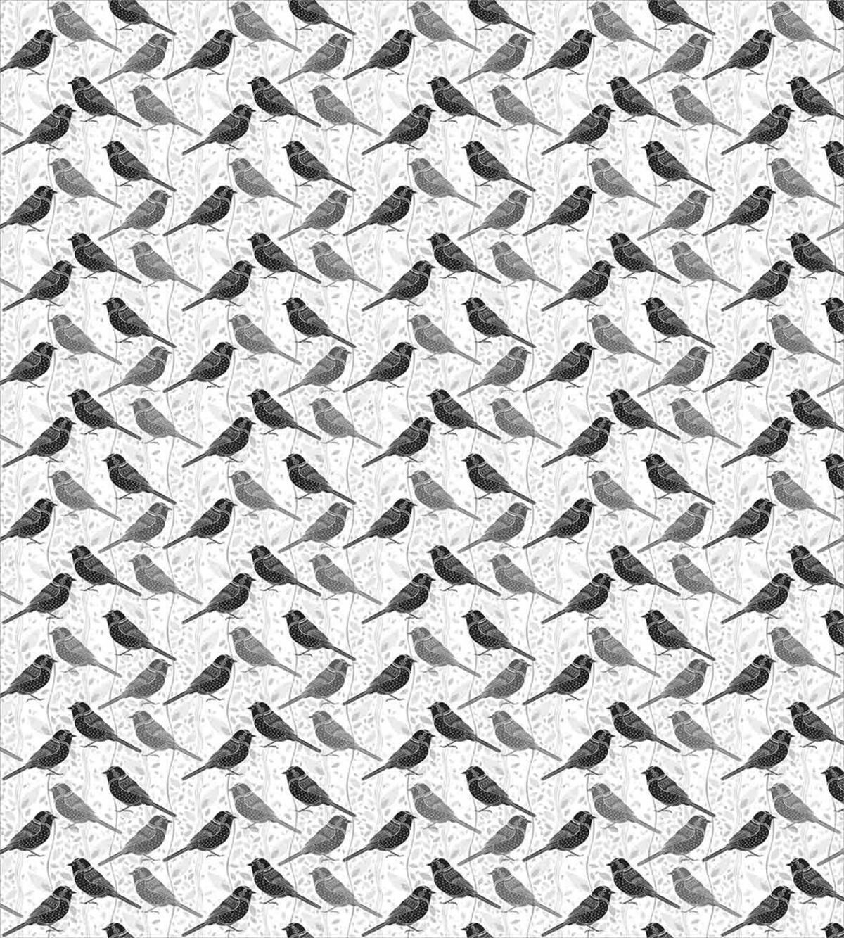 Greyscale Animal Silhouettes — Pattern