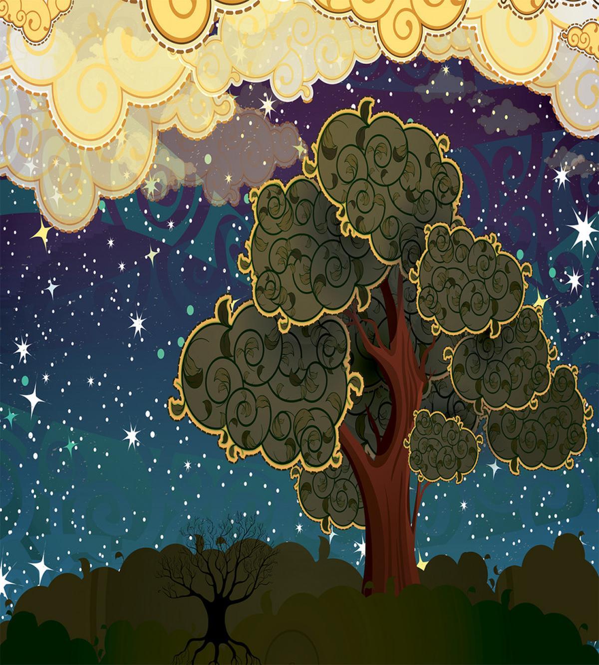 Vİbrant Starry Night — Pattern