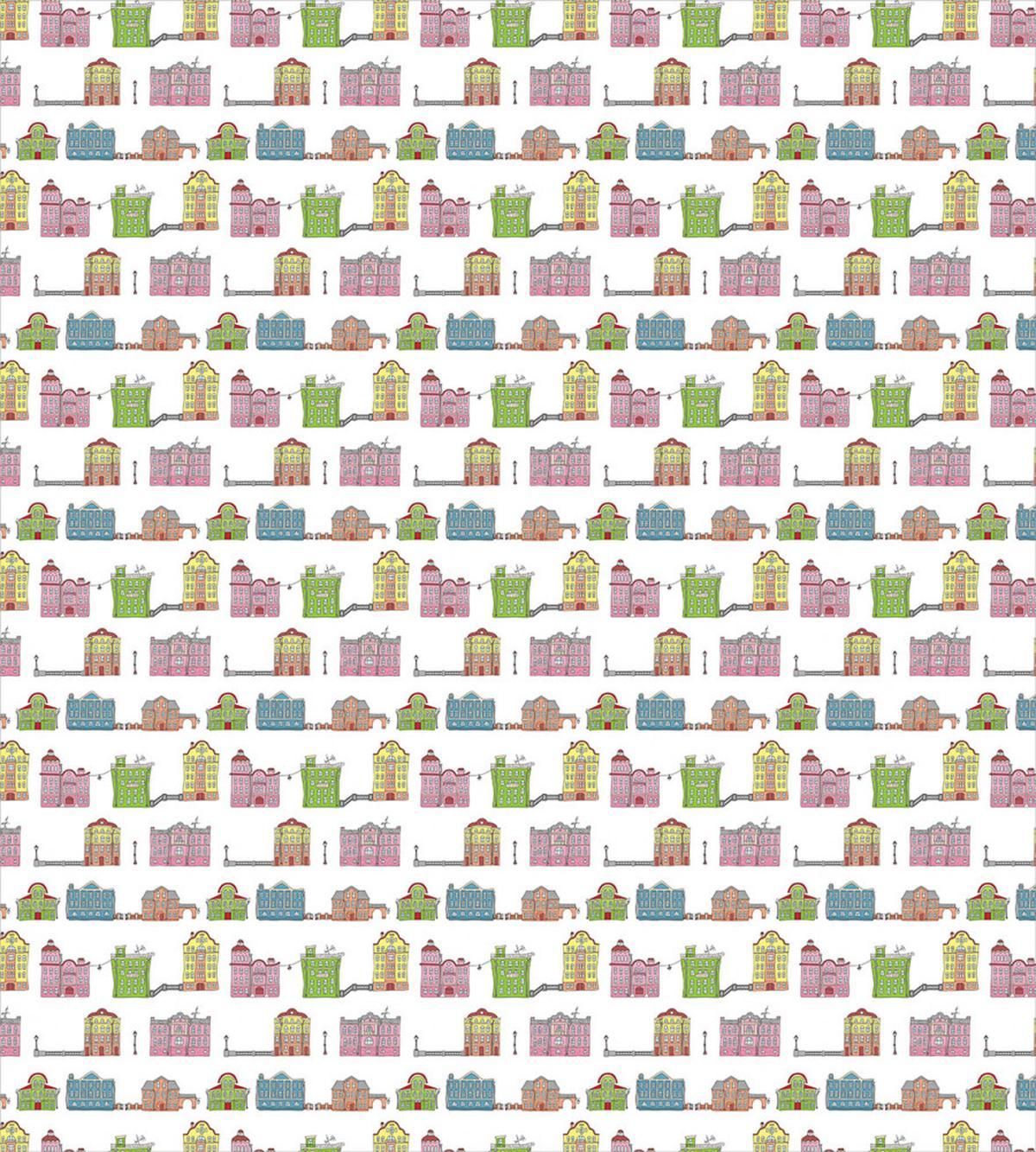 Colorful Urban Buildings — Pattern