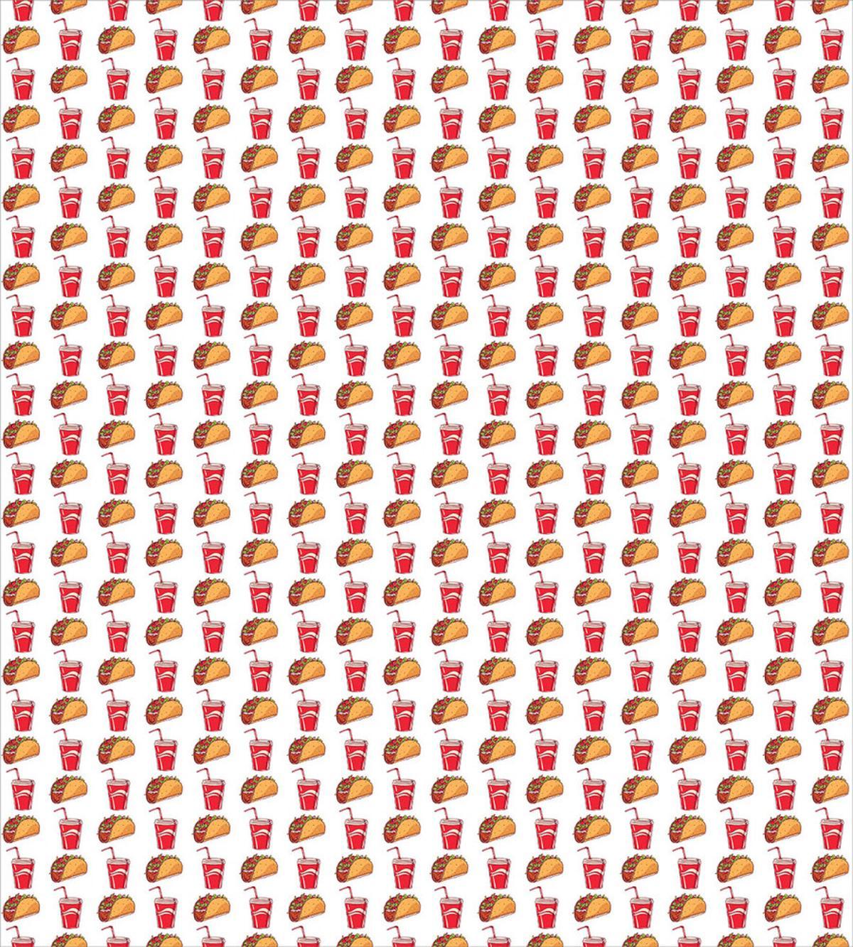 Tacos and Soda Cups with Pipes — Pattern