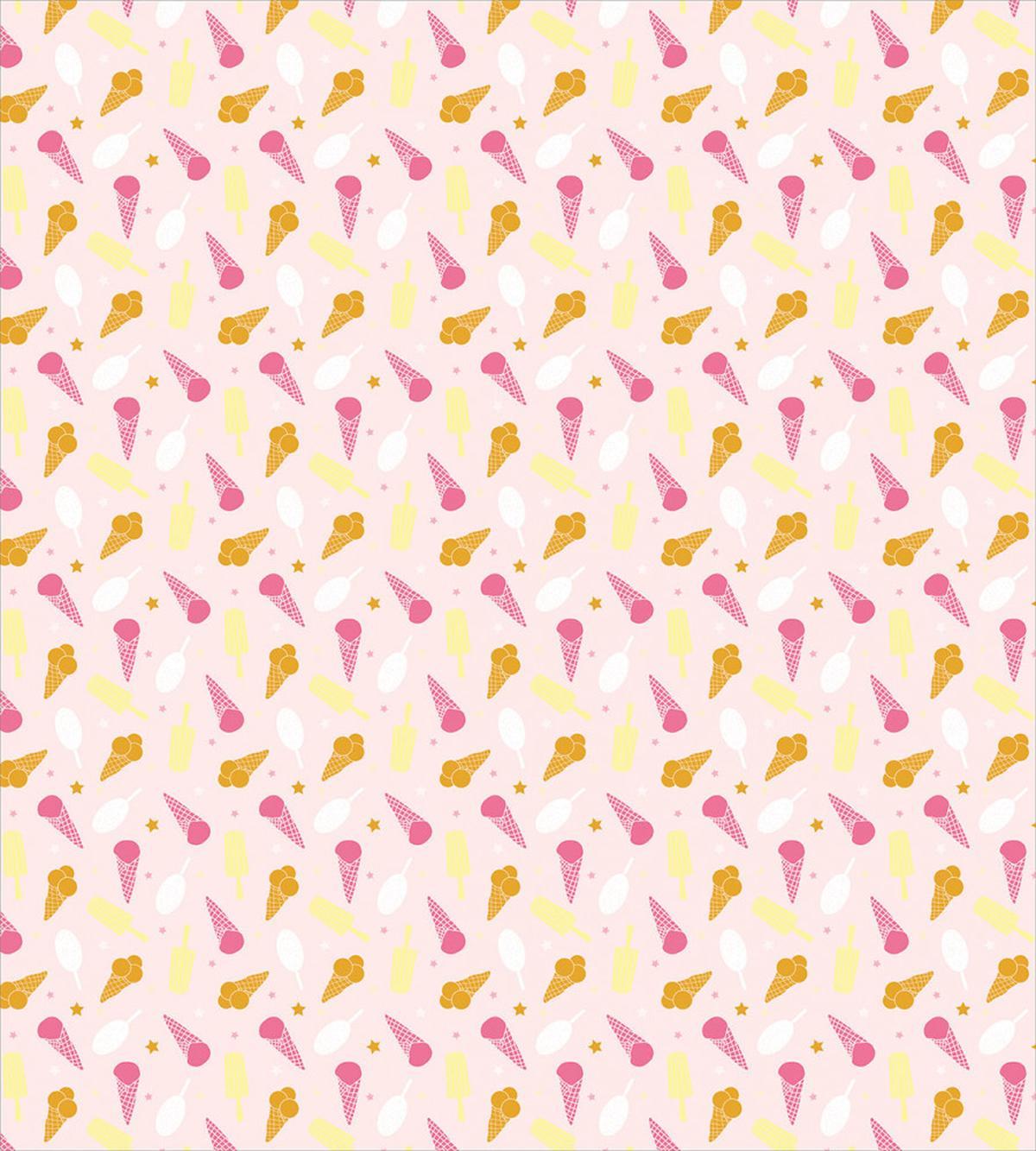Ice Cream Cones Stars Desert — Pattern
