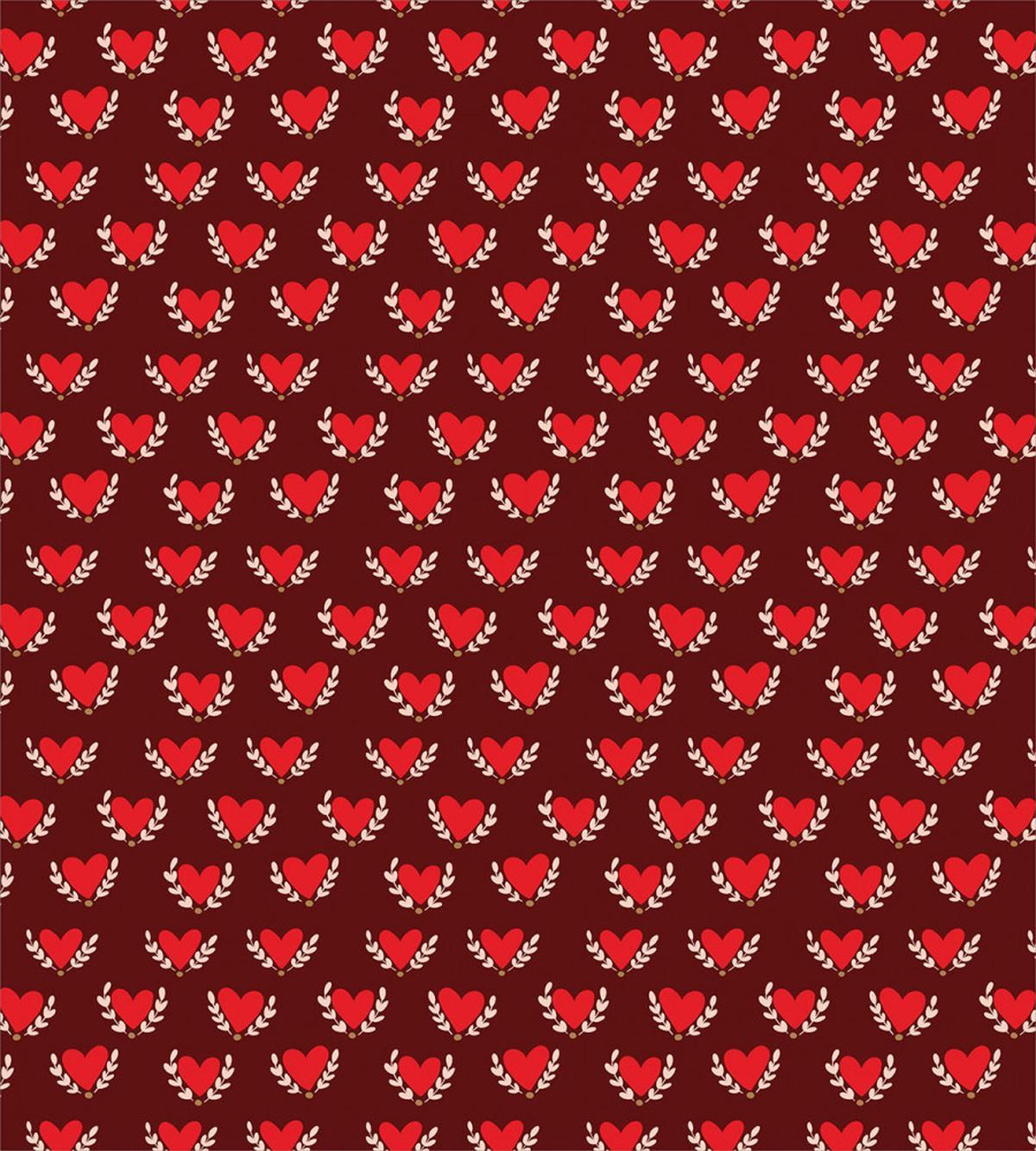 Hearts and Leafy Branches — Pattern