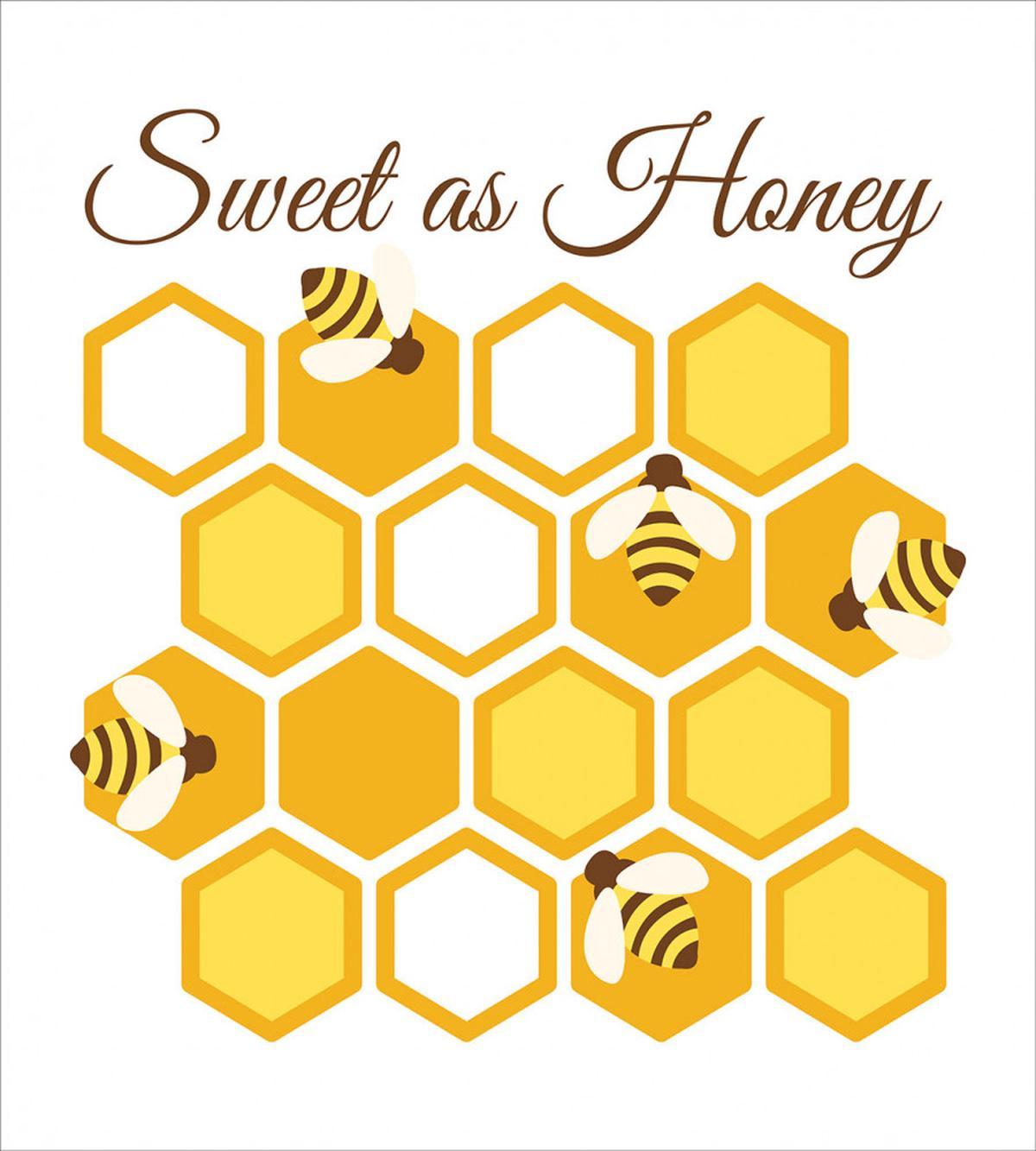 Cursive Wording Beehive — Pattern