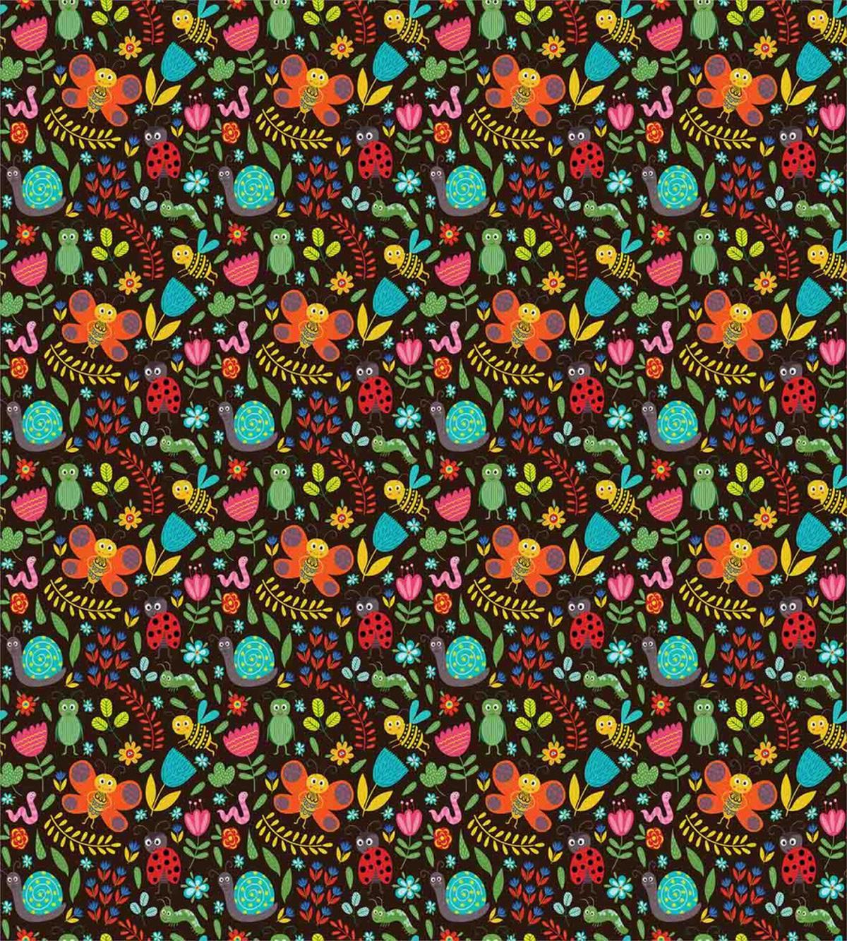 Cartoon Insects Playing — Pattern
