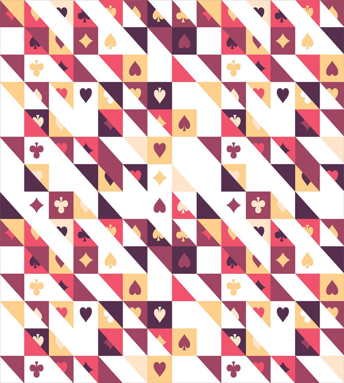 Cards and Triangles — Pattern