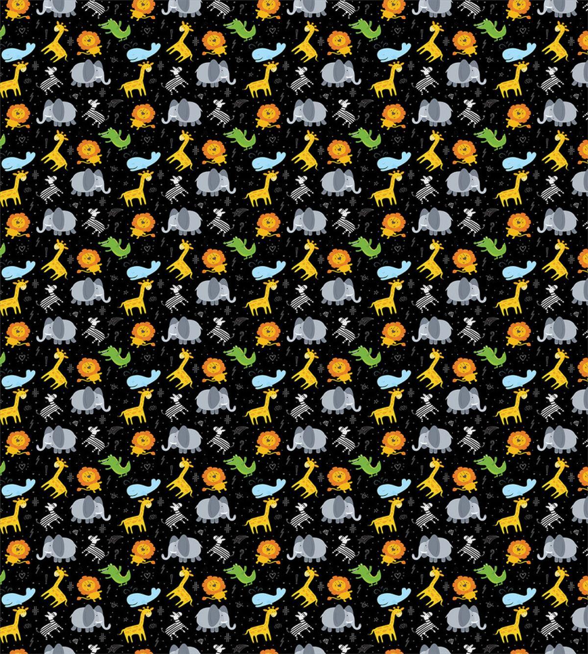 Lion Giraffe Whale Zebra — Pattern