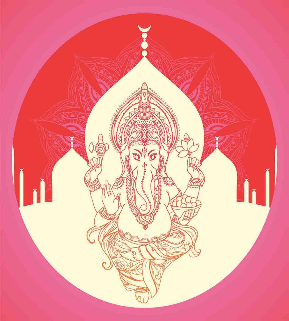 Elephant and Building Yoga — Pattern