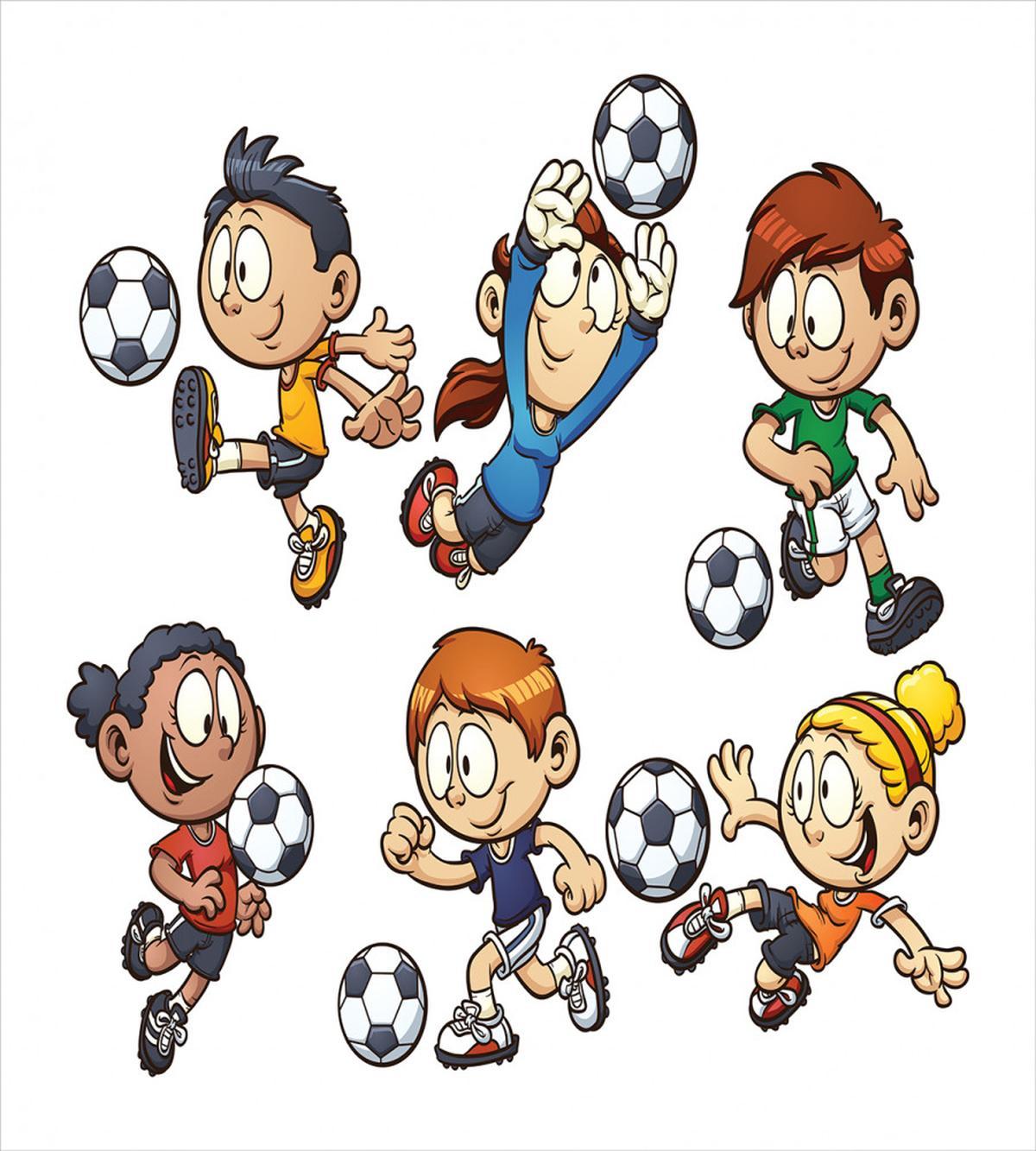 Cartoon Kids Playing — Pattern