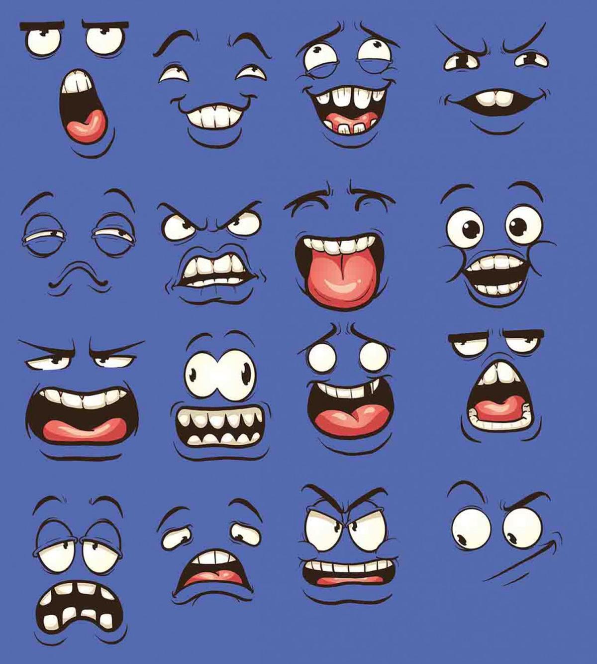 Surprised Sad Fierce Mood — Pattern