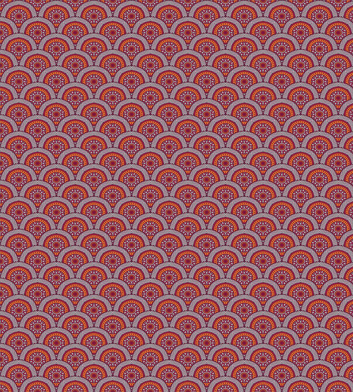 Floral Zigzag Lines — Pattern