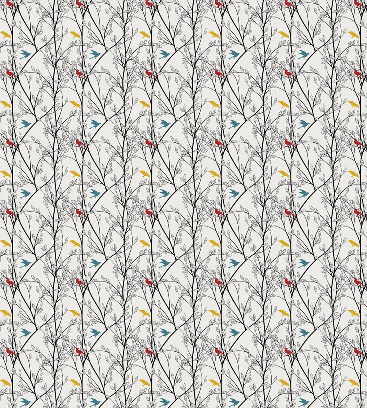 Woodland Nature Birds Trees — Pattern