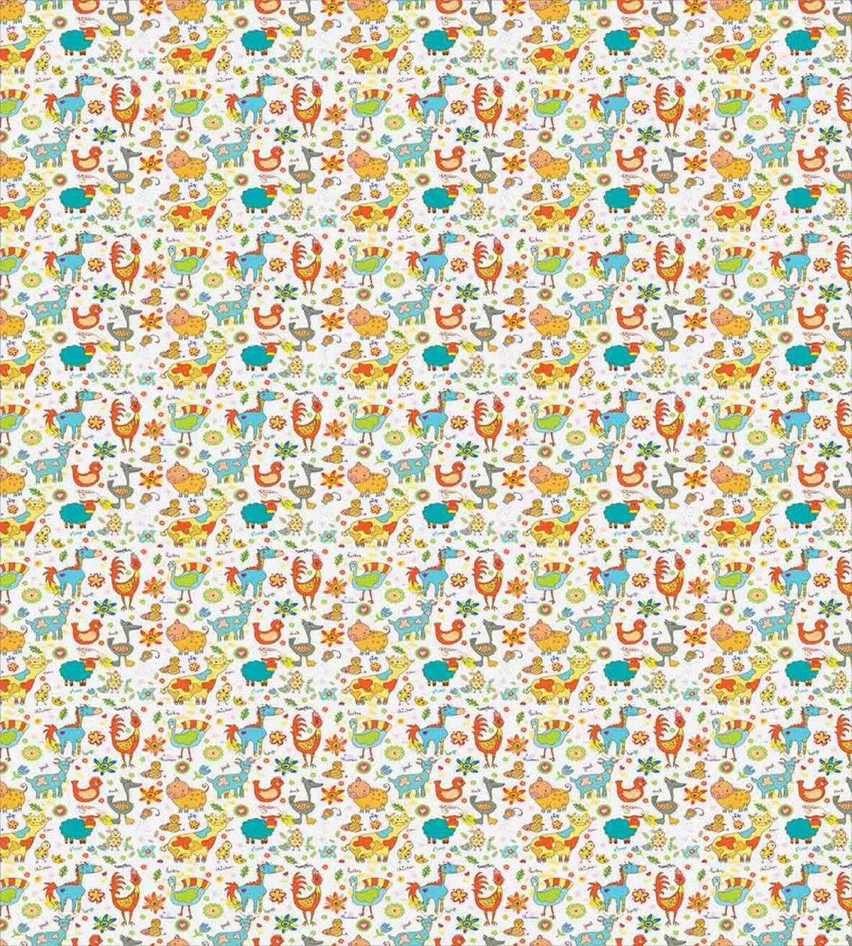Cheerful Kids Farm Animals — Pattern