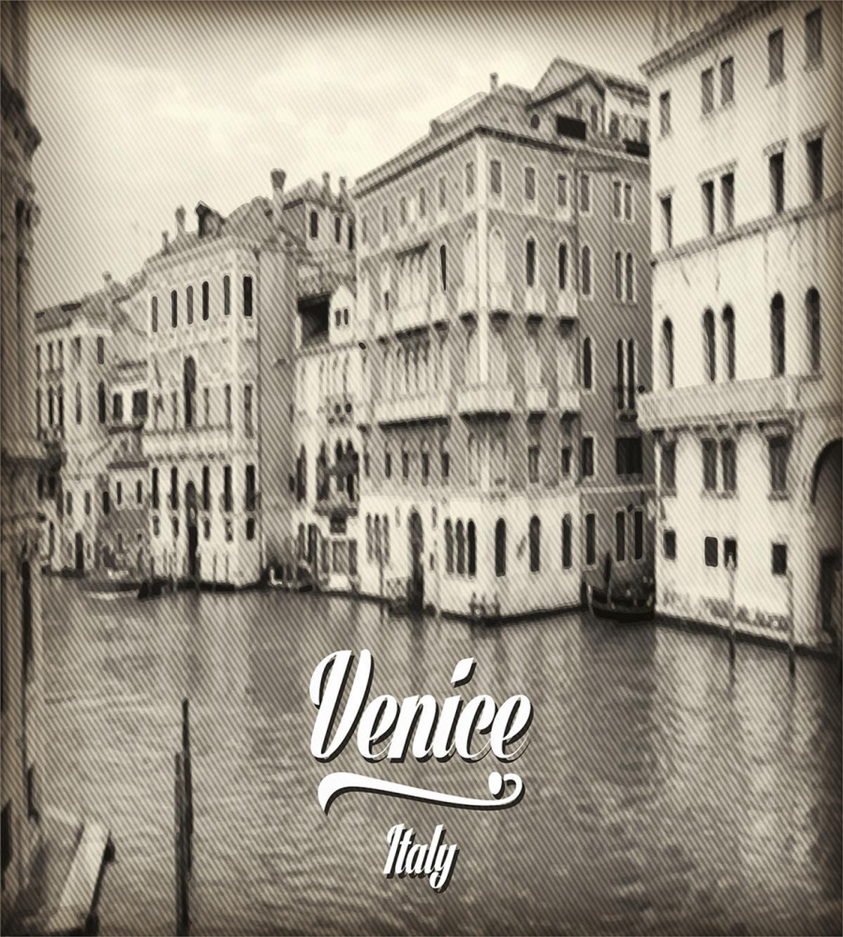 Old Venice Vintage Photo — Pattern