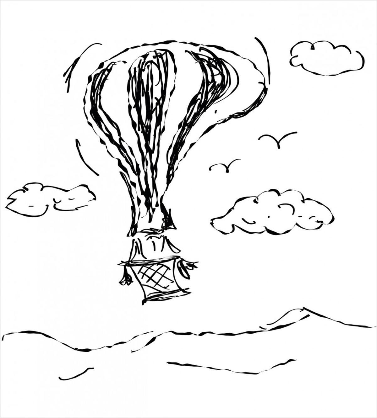 Hot Air Balloon Clouds — Pattern
