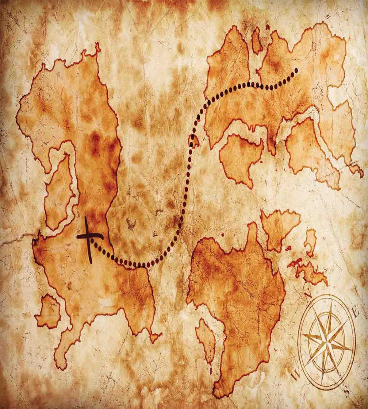 Grunge Map — Pattern
