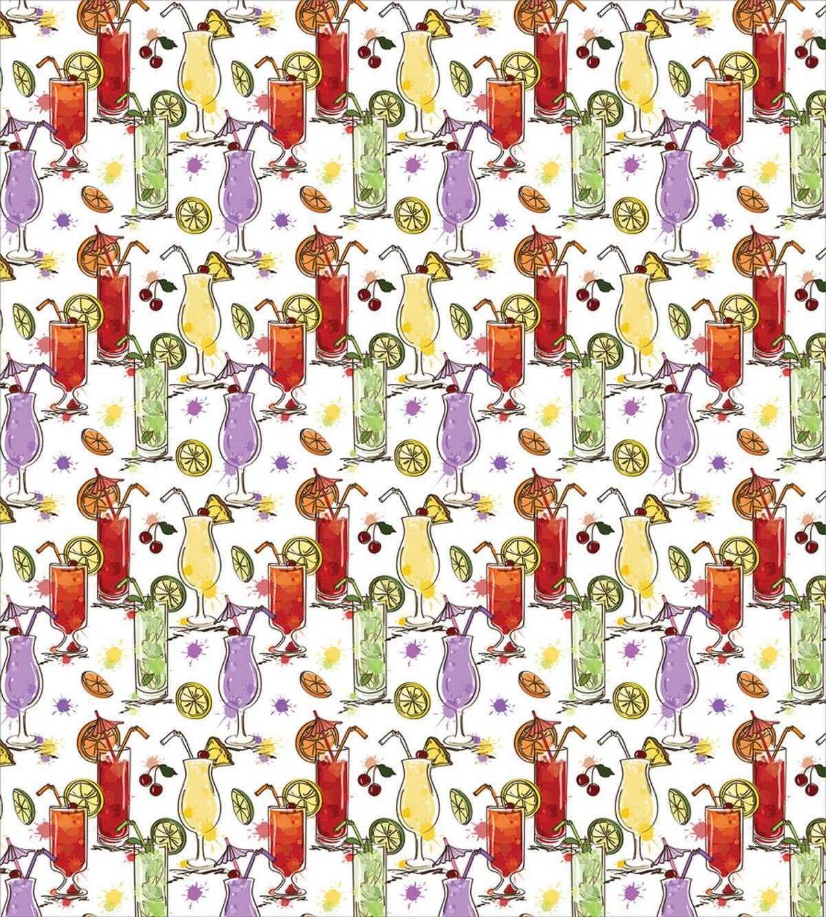Colorful Watercolor Cocktails — Pattern