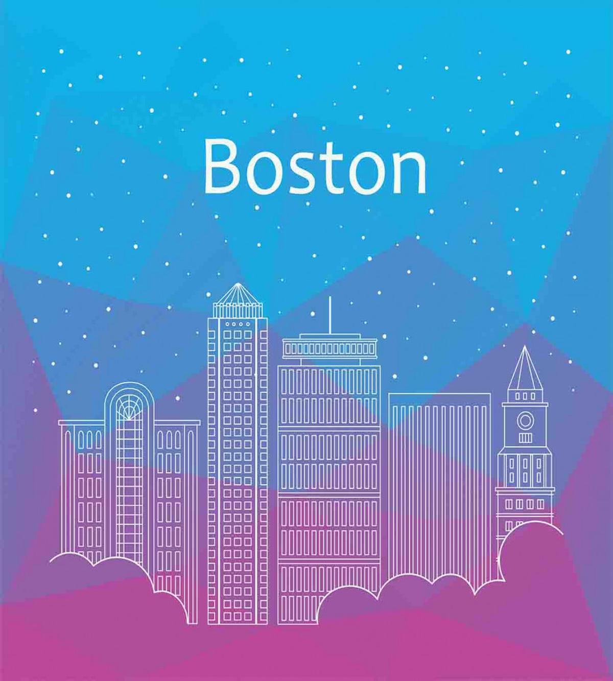 Buildings and Clouds — Pattern