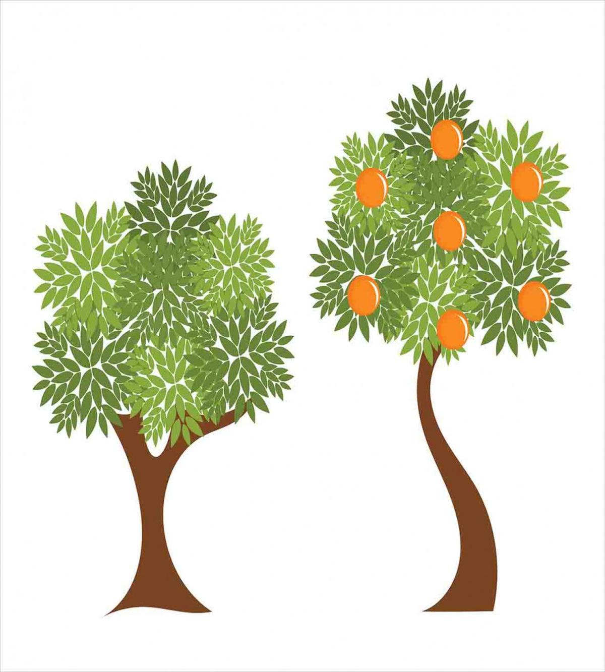 Trees with Leaves — Pattern