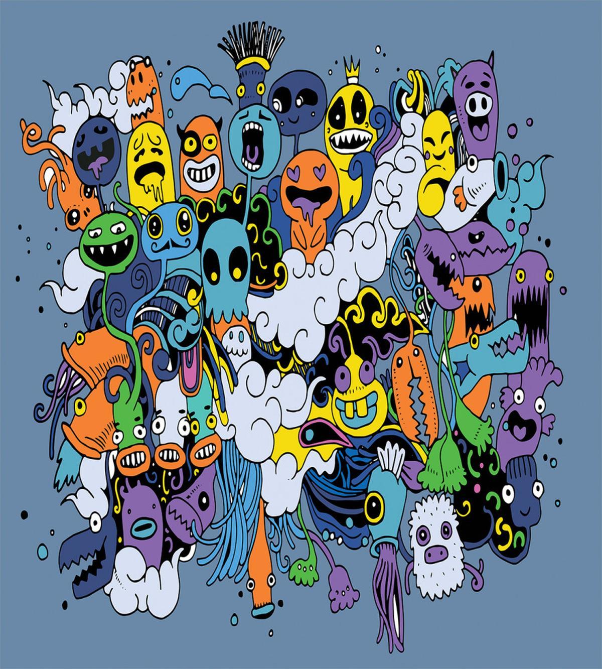 Funky Monsters Society — Pattern