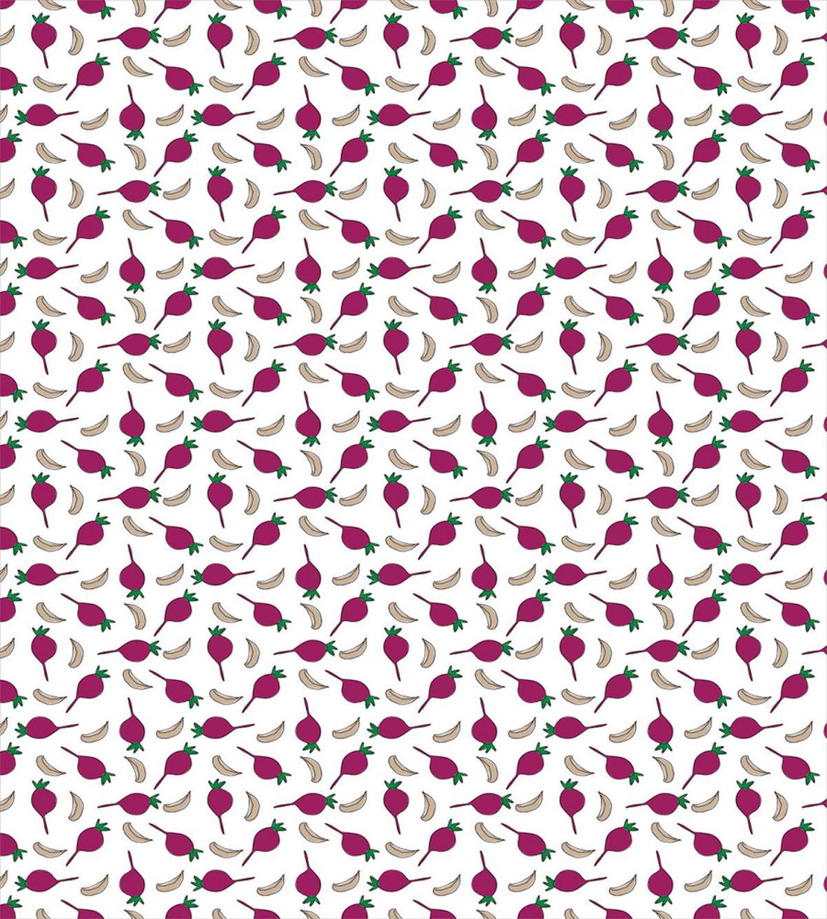 Cartoon Garlic and Beet — Pattern
