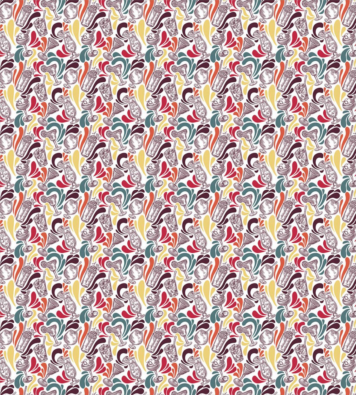 Vintage Cocktails Motifs Art — Pattern