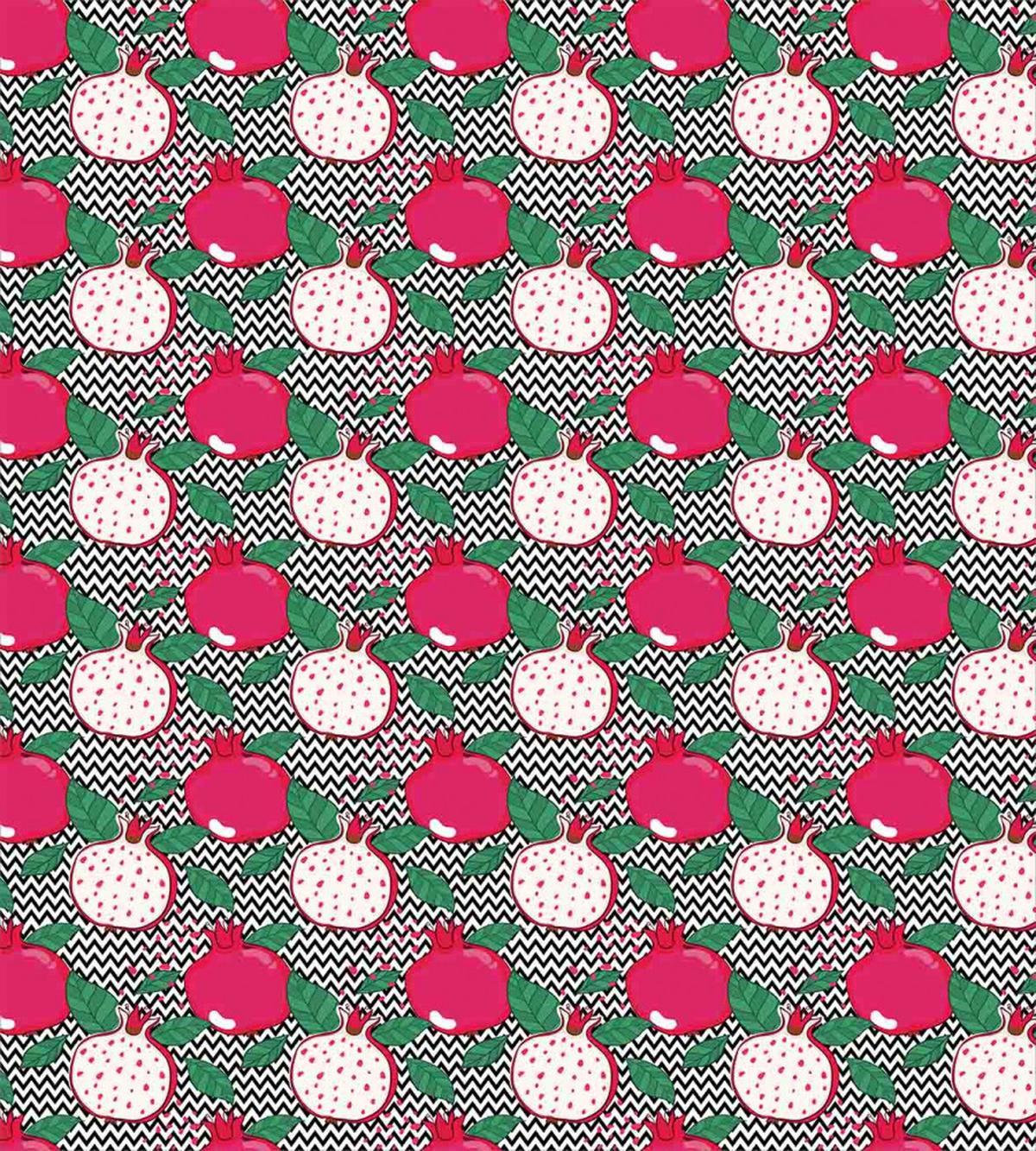 Pomegranate Zigzags — Pattern