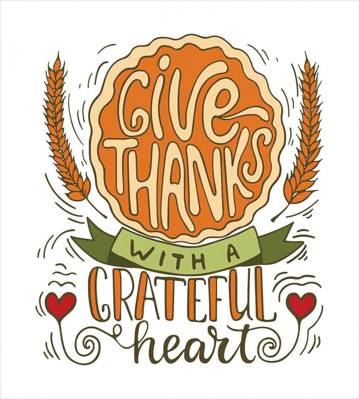 Give Thanks Words — Pattern