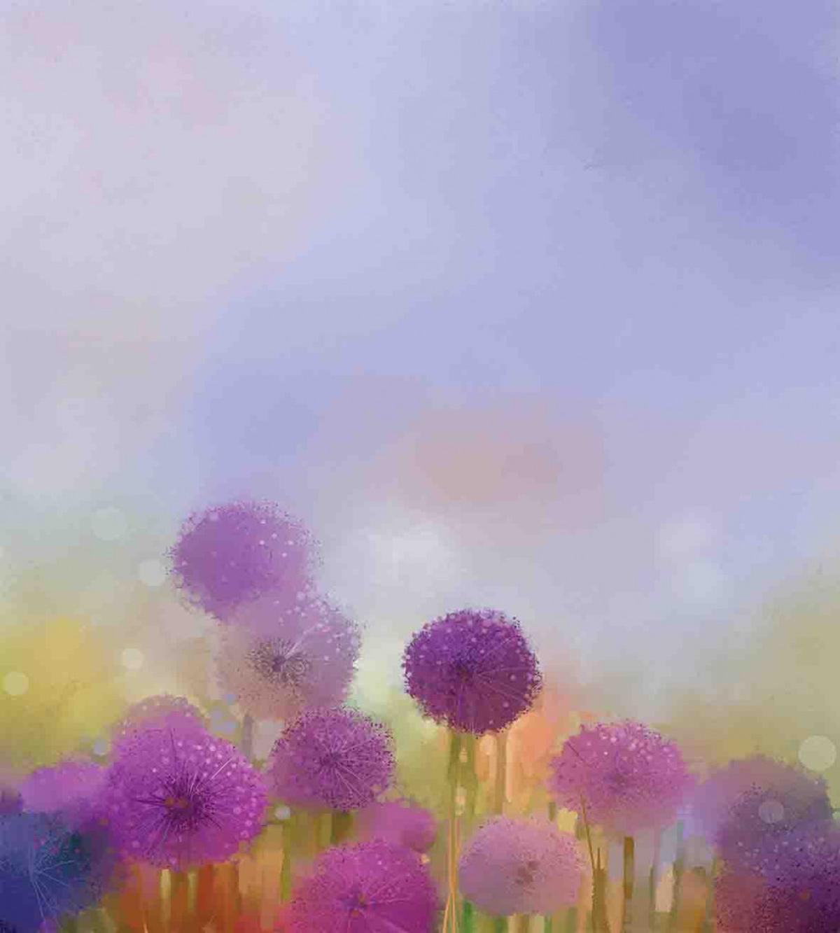 Onion Flowers Pastel — Pattern