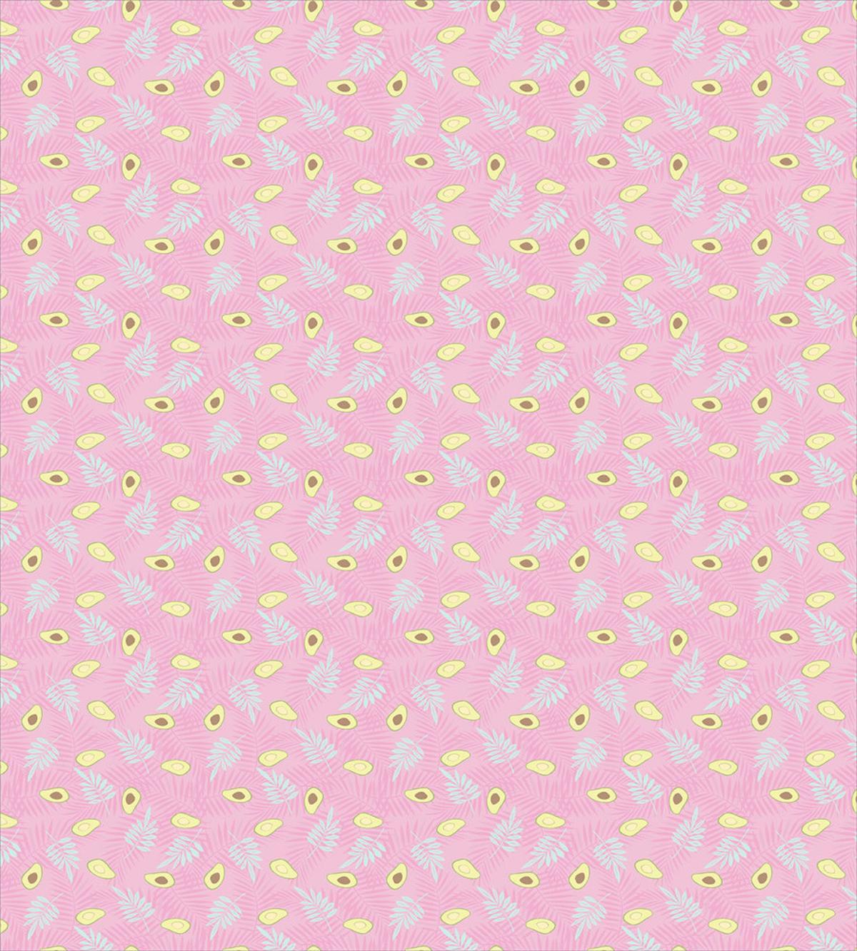 Halved Avocado Tropical Leaf — Pattern
