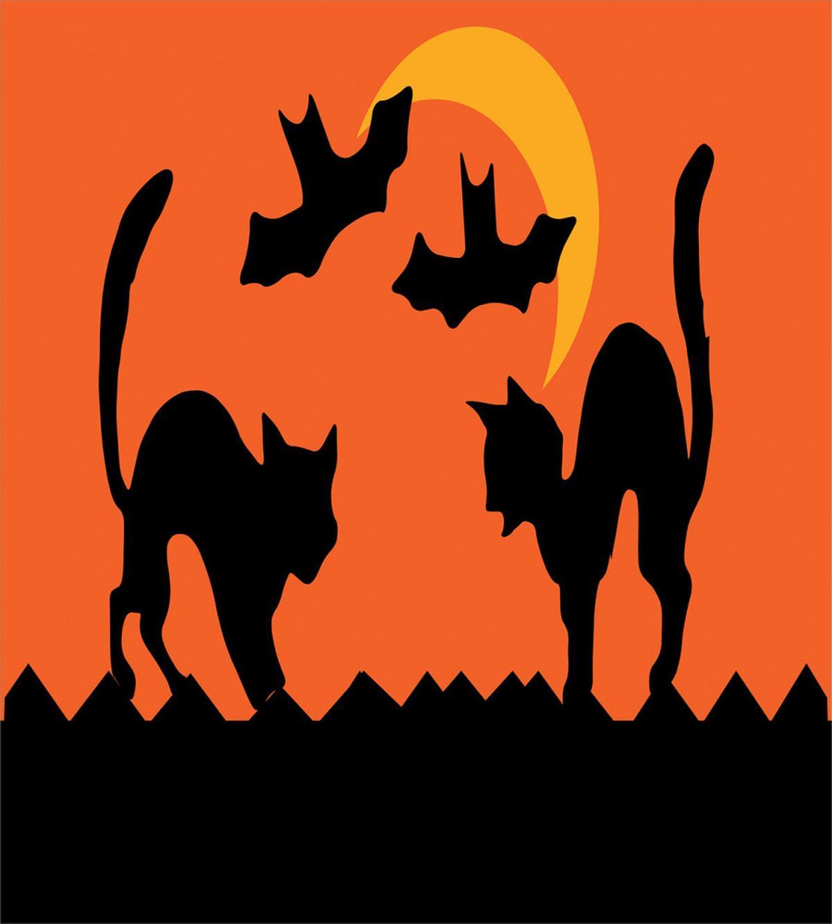 Crescent Cats and Bats — Pattern
