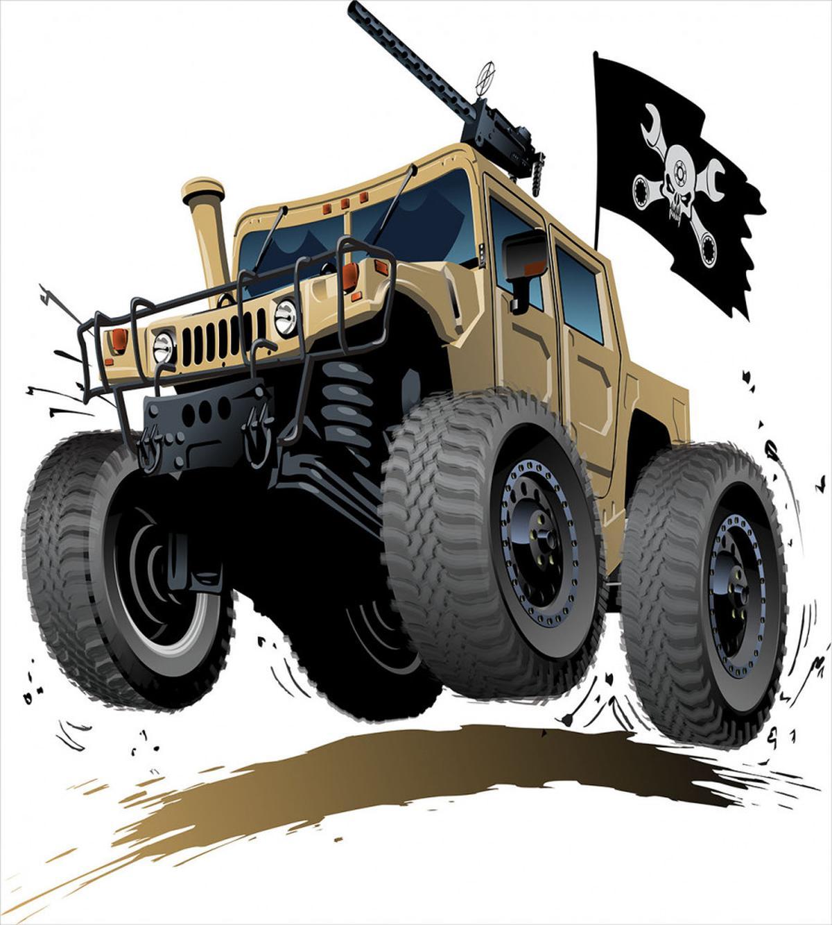 Off Road Safari Truck — Pattern