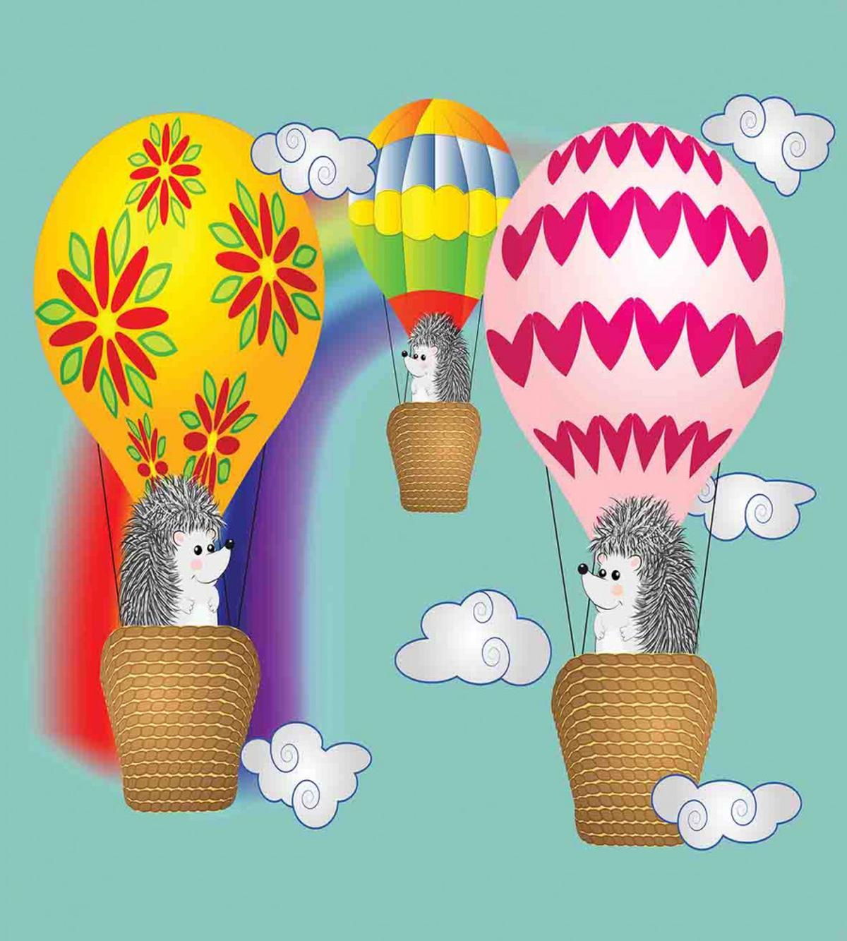 Animals in Balloons — Pattern