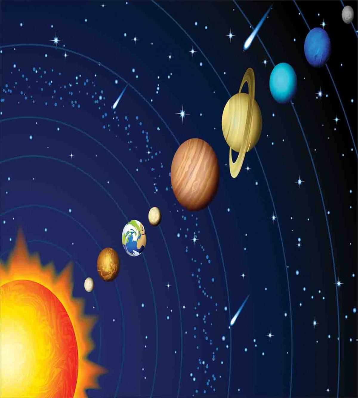 Solar System with Sun — Pattern