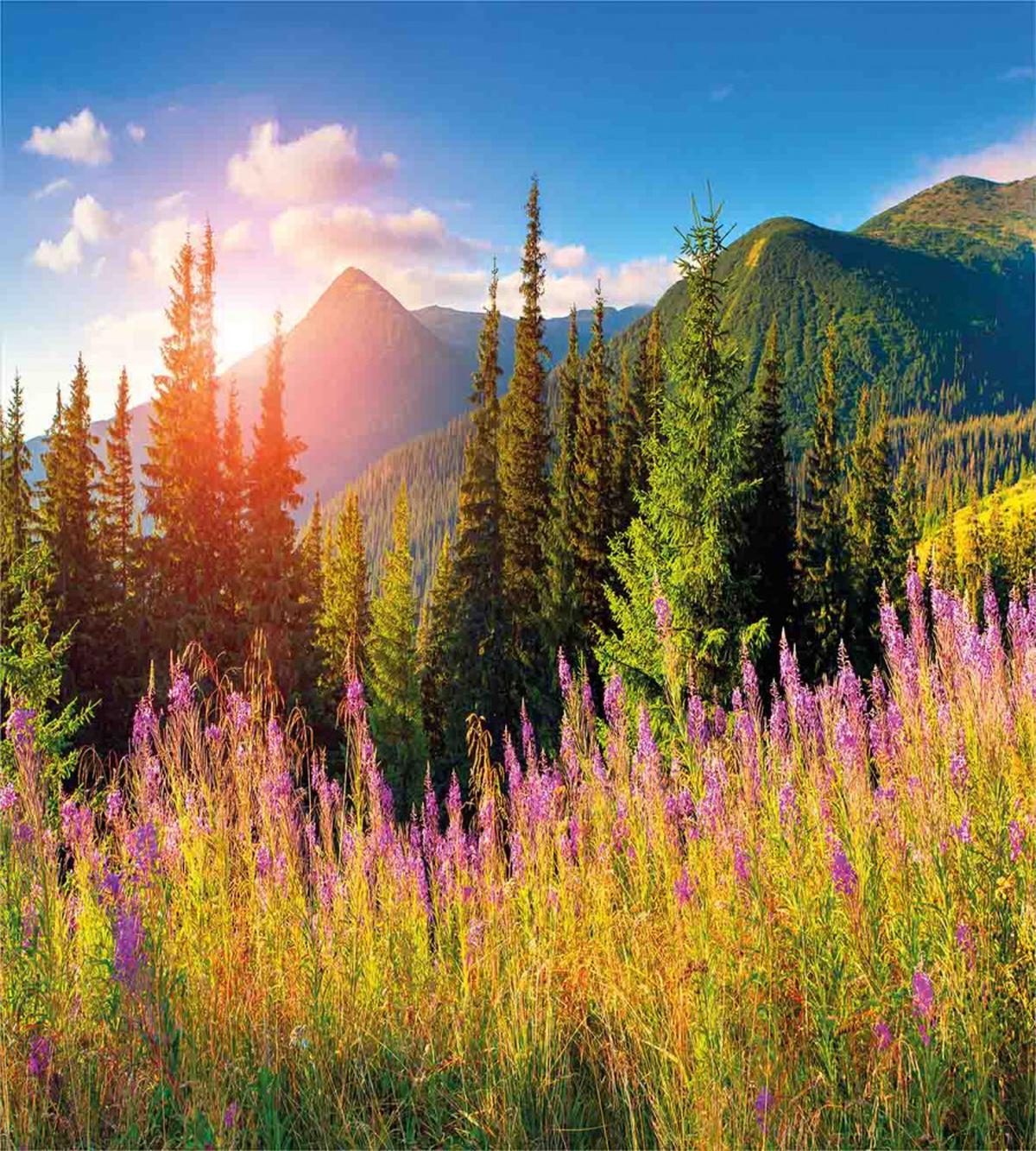 Spring Flowers Mountain — Pattern
