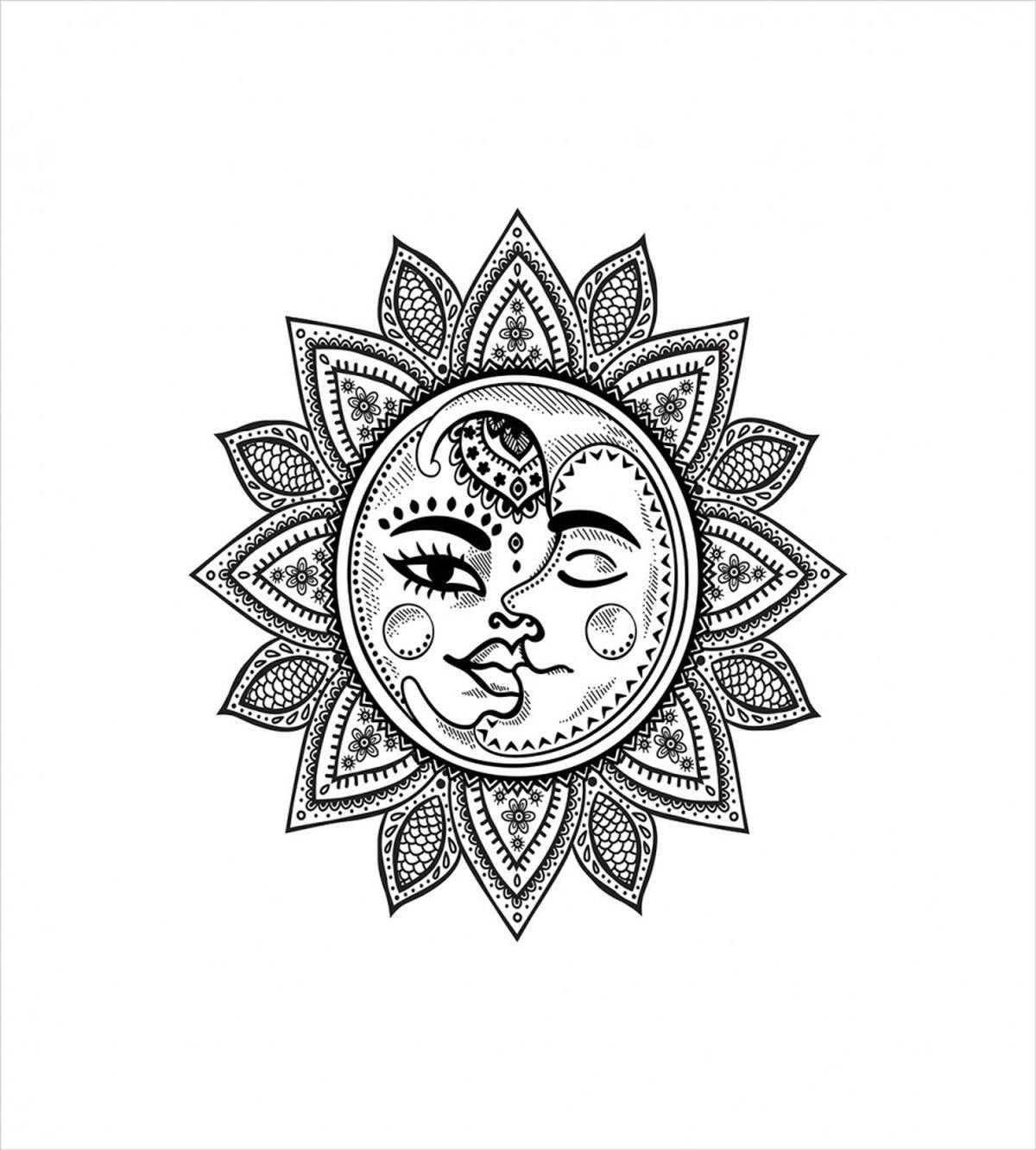 Monochrome Astrology Motif — Pattern
