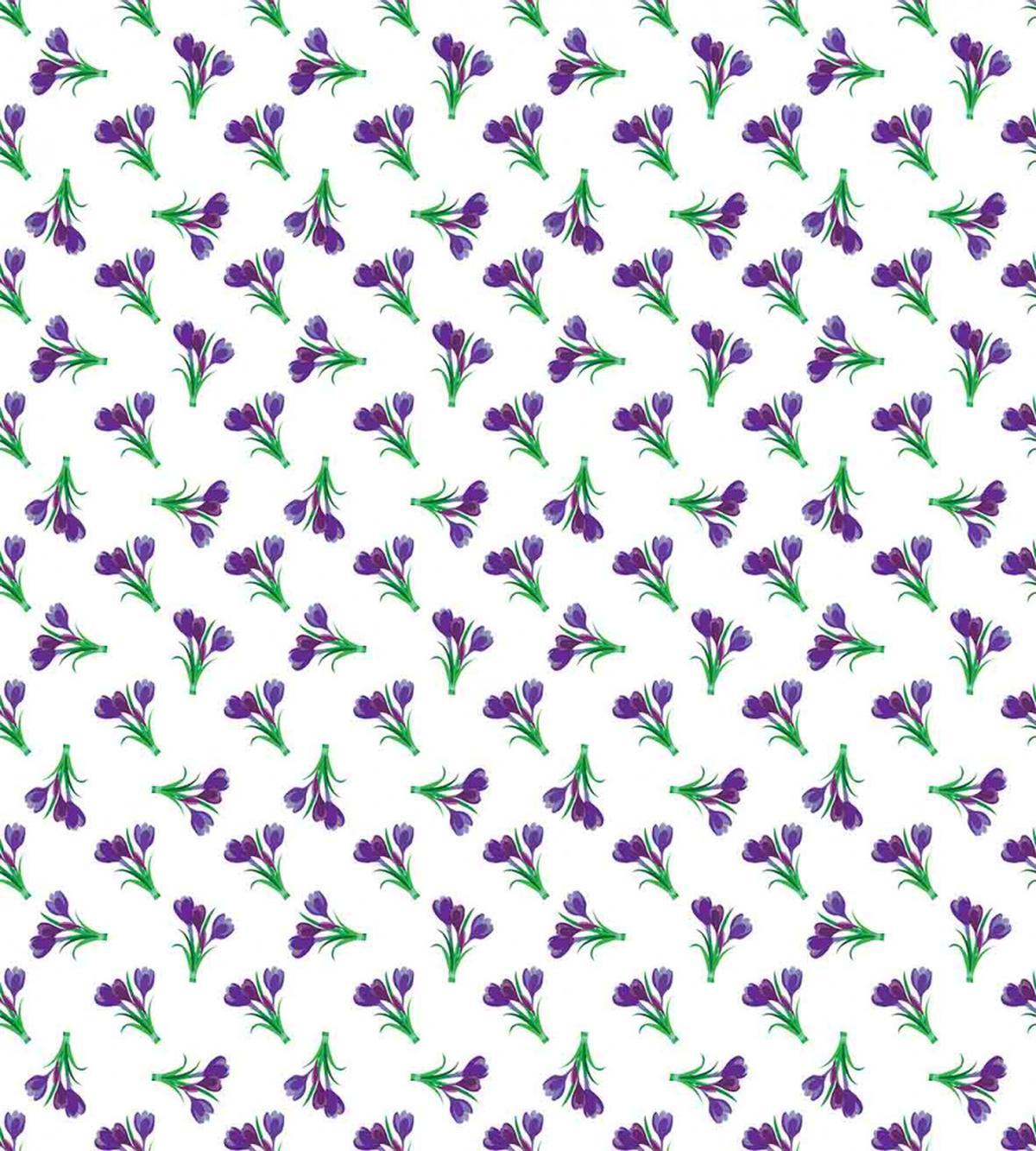 Purple Meadow Flower Posies — Pattern