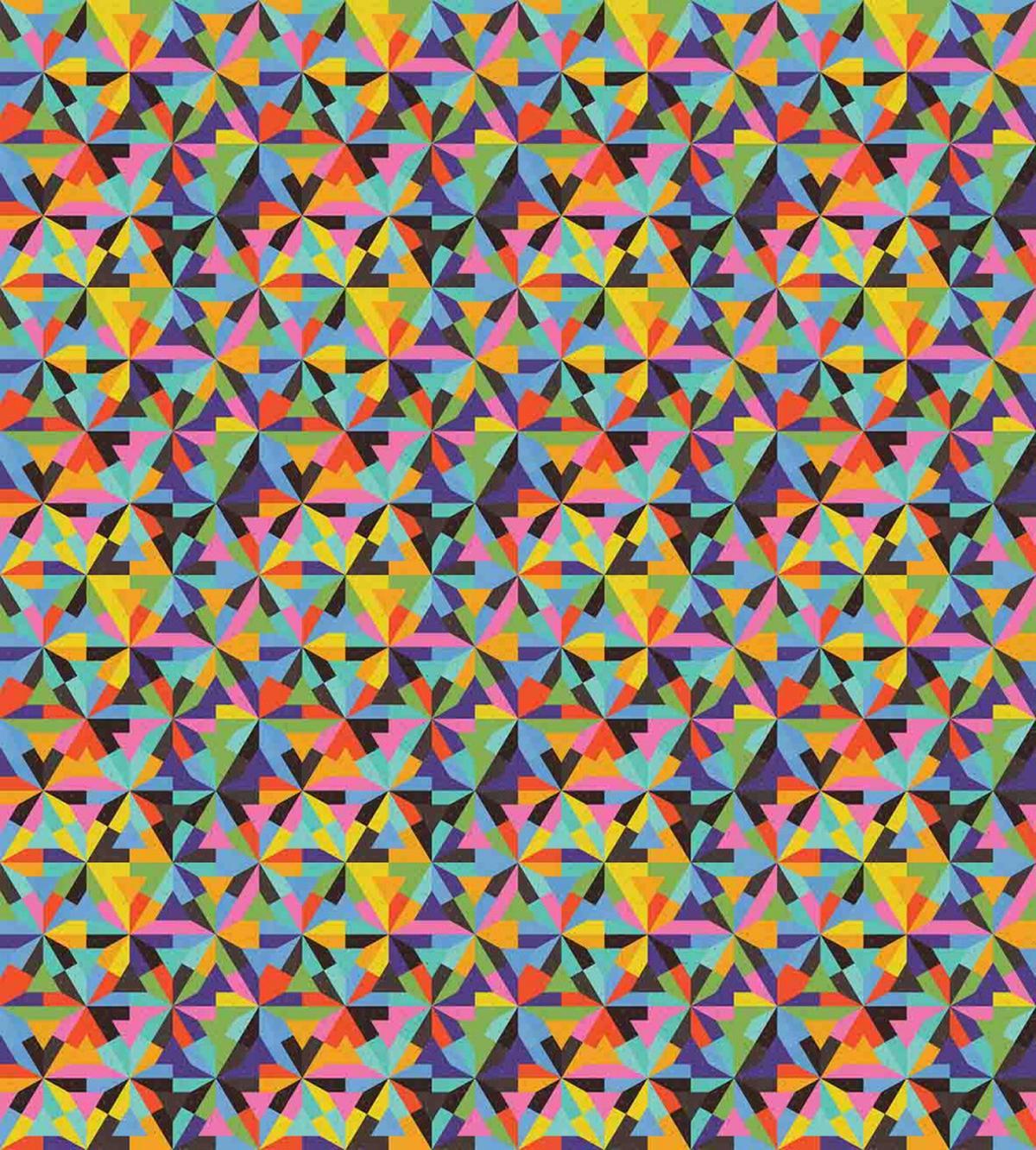 Colorful Triangle Shapes — Pattern