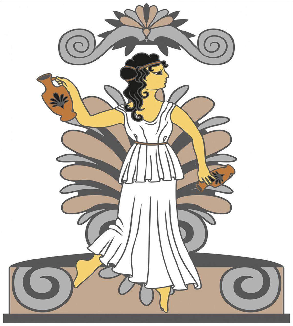 Woman with Amphora — Pattern